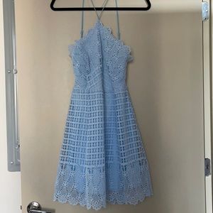 Lace Light Blue Dress